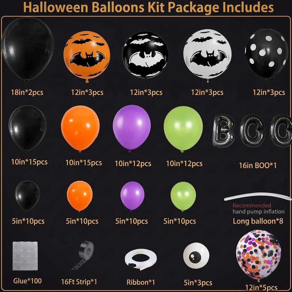 Halloween Balloon Garland Arch Kit
