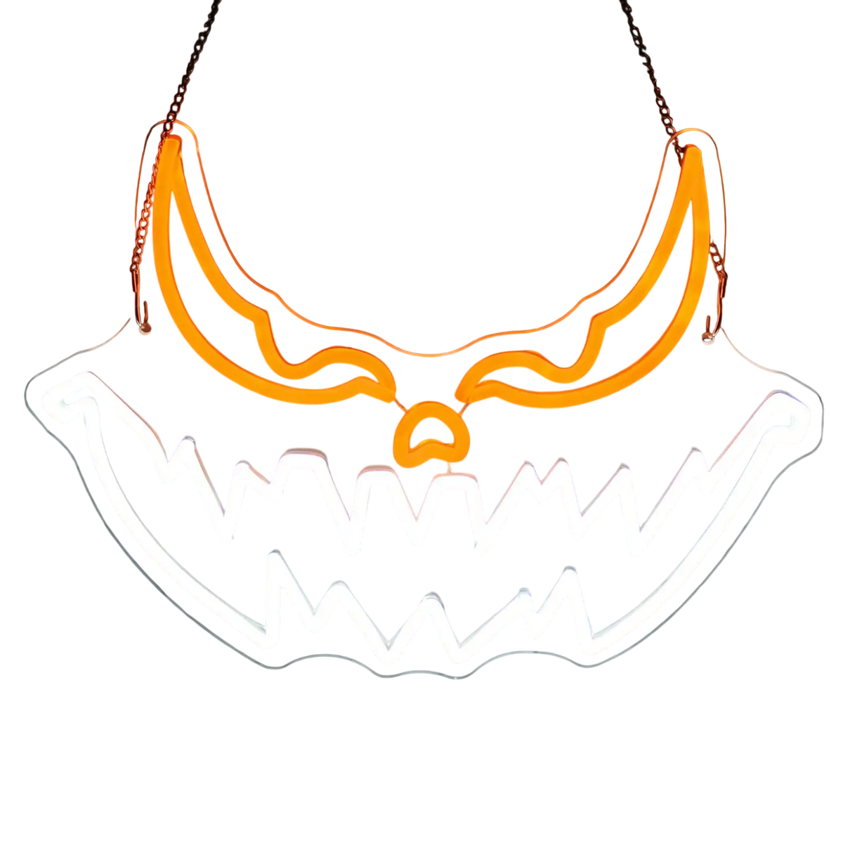 Halloween Devil Pumpkin Neon Sign