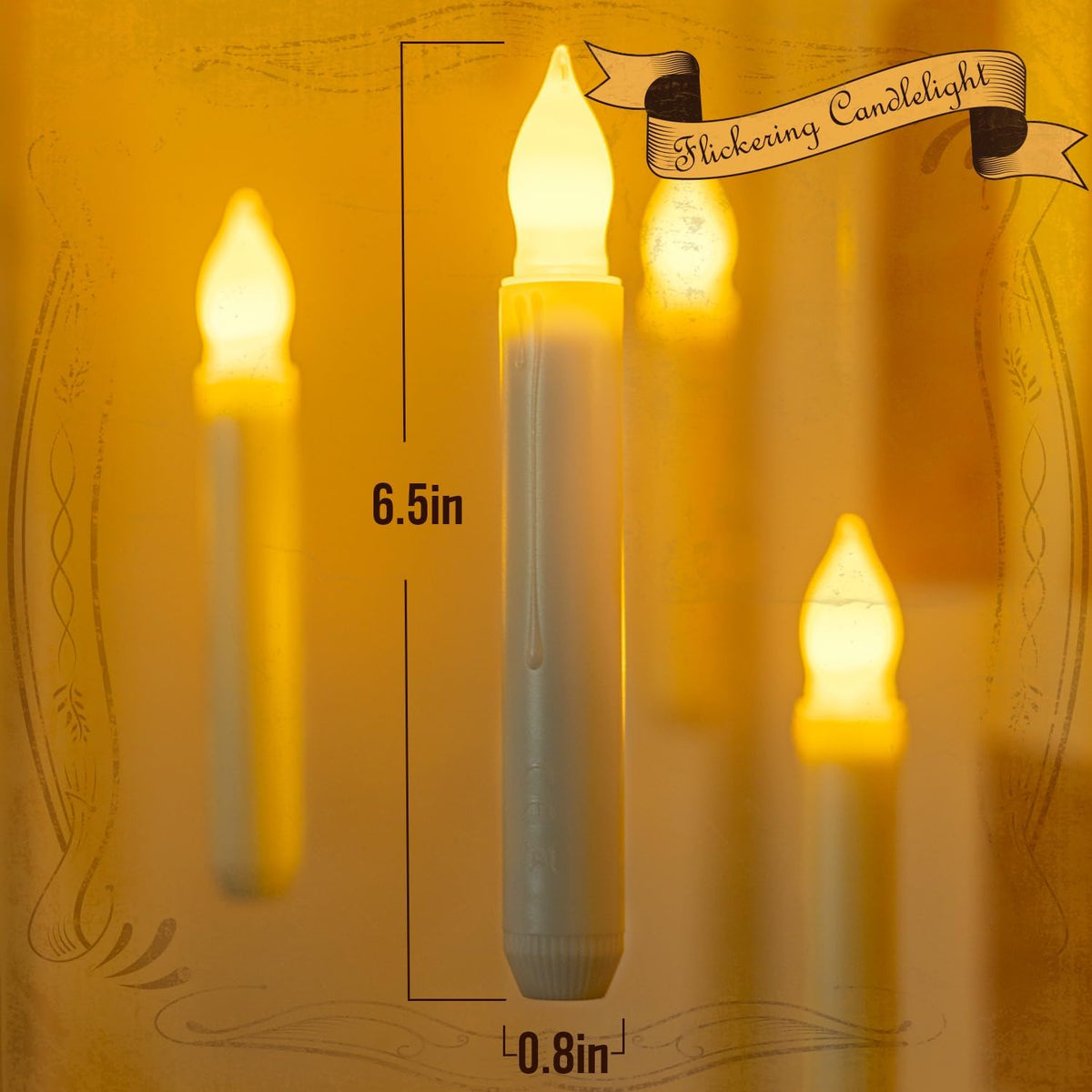 Floating Candles Halloween Decoration (24-pc, No Remote)